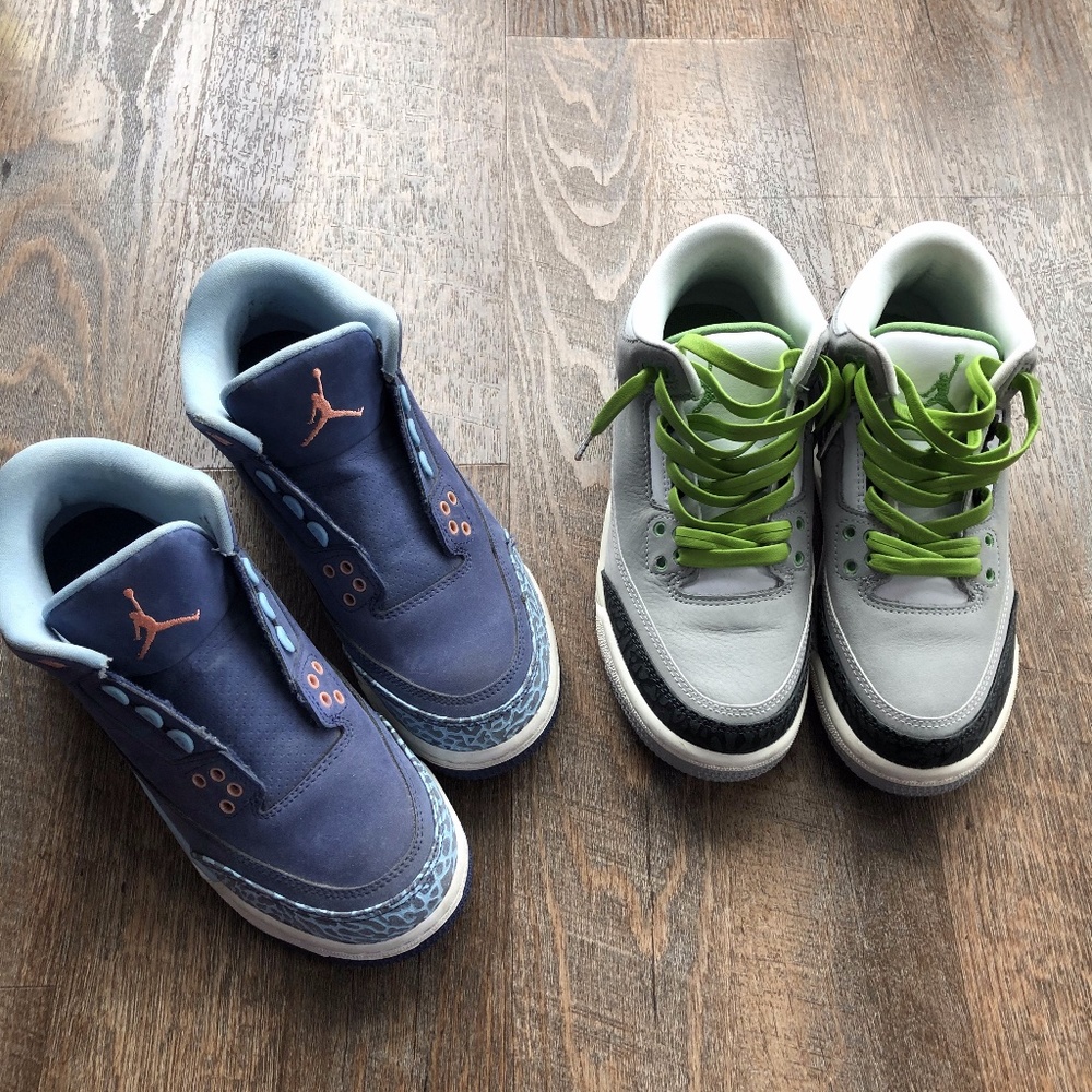 Two Pairs of Kids Jordan 3s